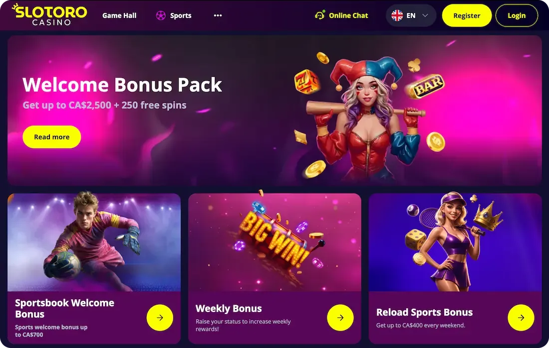 slotoro casino bonus all