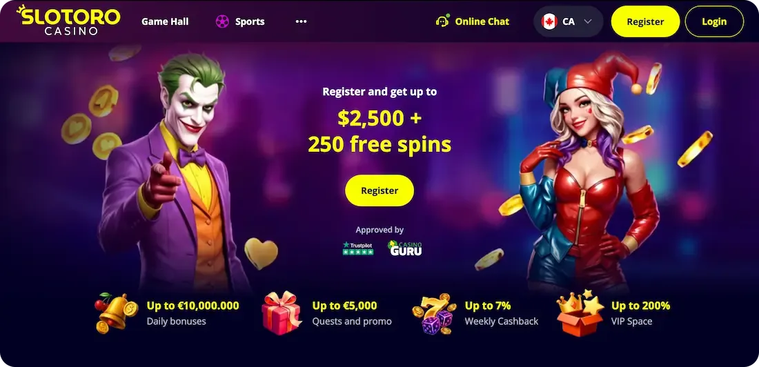 slotoro casino site